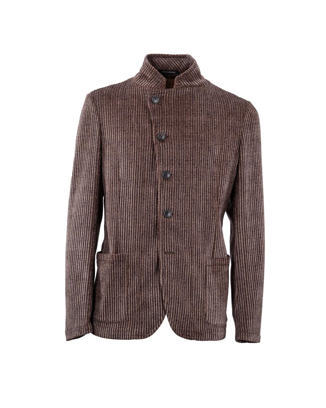 shop EMPORIO ARMANI  Giacca: Emporio Armani giacca collo guru.
Corduroy.
Allacciatura decentrata.
Stampa all over.
Allacciatura con bottoni.
Maniche lunghe.
Tasche laterali a toppa.
Capo sfoderato.
Composizione:  98% poliestere, 2% elastan.
Made in Romania.. EM000144 TE16802-P6005 number 3735978
